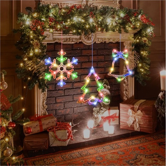 BNIB Timer 3Pcs Christmas Window Lights - Picture 6 of 9